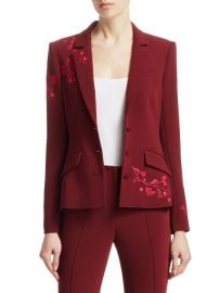 Cinq    Sept - Gabrielle Floral Embroidered Blazer at Saks Fifth Avenue